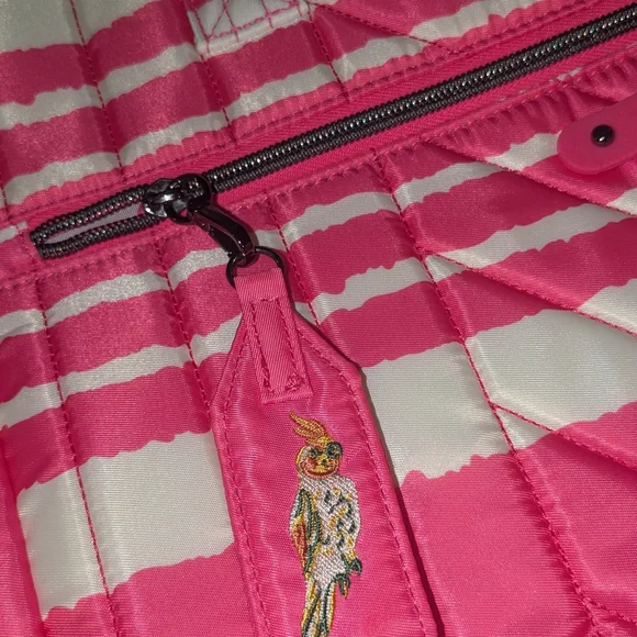 Lug Pink and White Striped Women's Bag - Picture 2 of 4